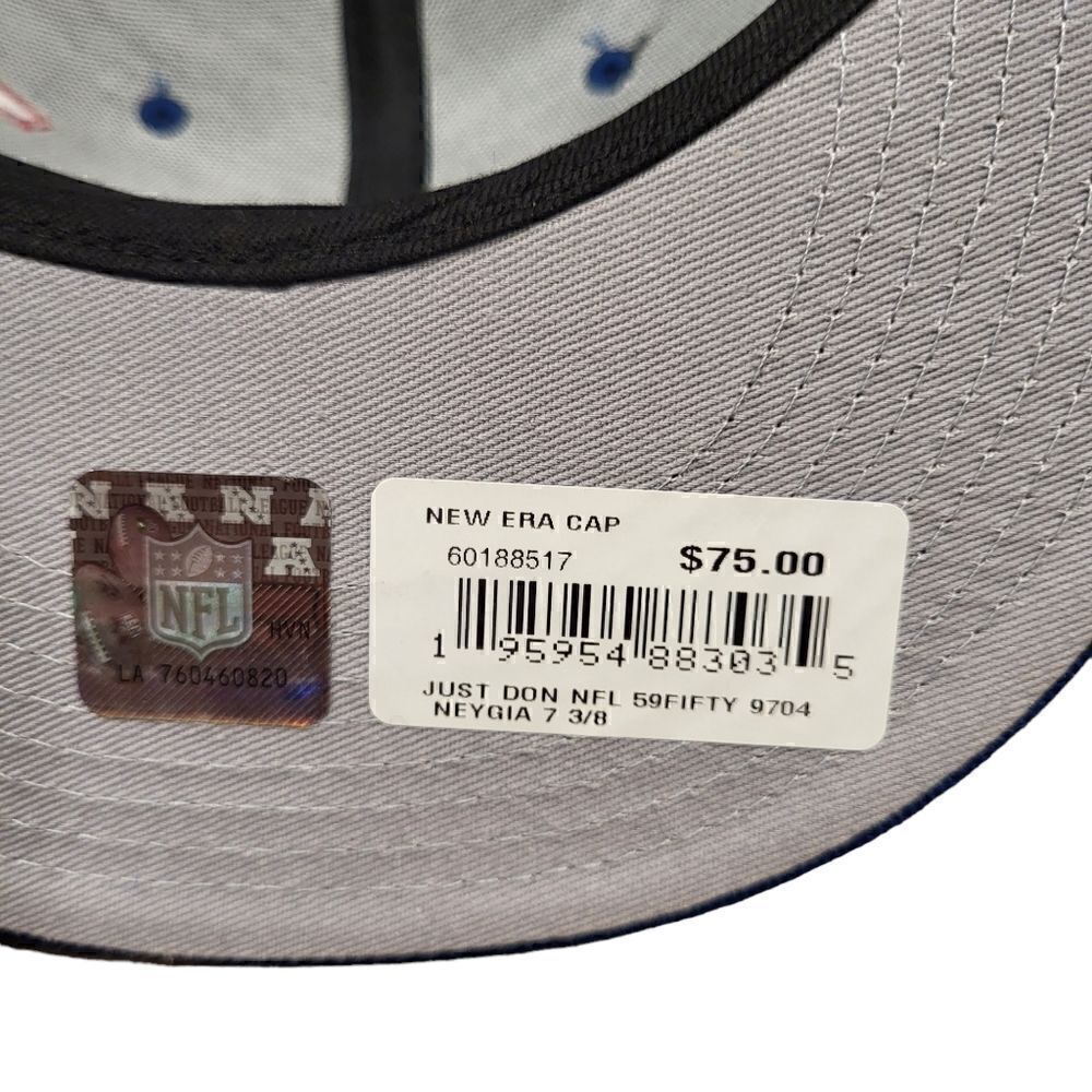 New York Giants " Just Don" Blue NFL 59 Fifty Fitted Men's Cap 60188517 - Picture 8 of 8